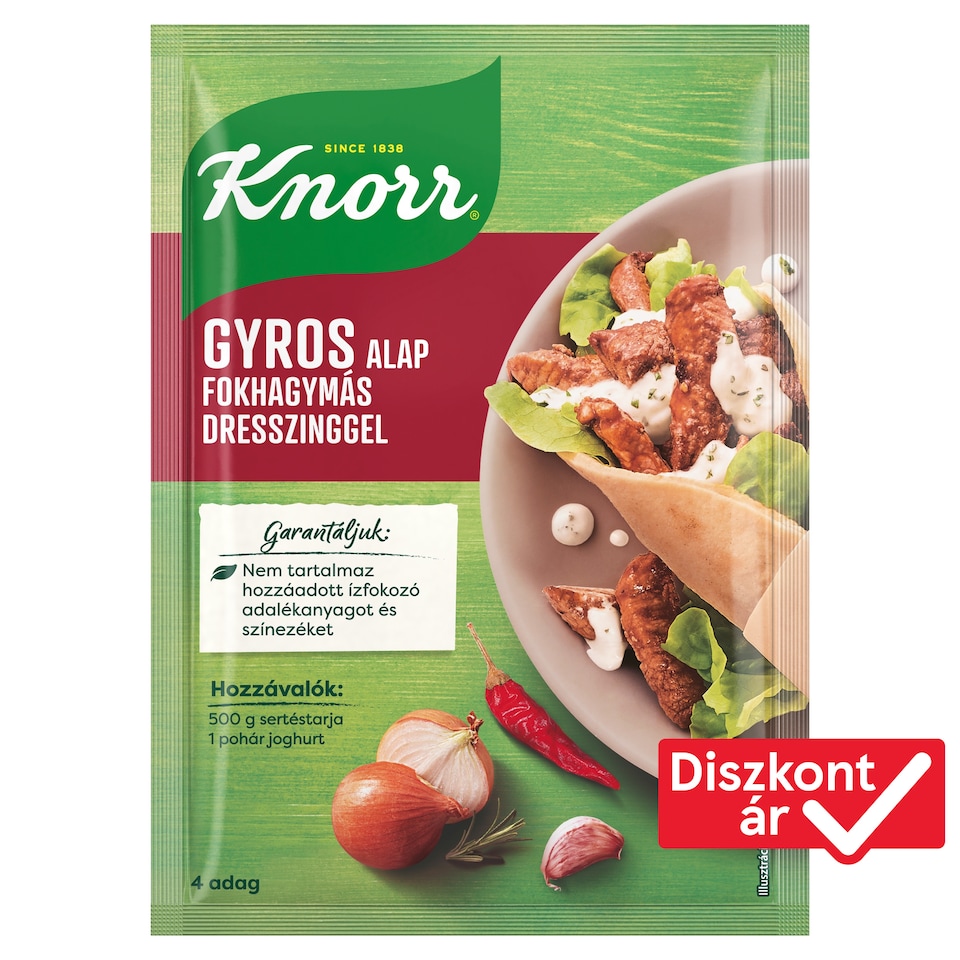 Knorr Gyros Base with Garlic Dressing (30 g + 10 g) 40 g