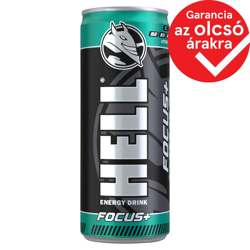 HELL Focus+ Mango, Orange & Tutti Fruit Flavoured Carbonated Alcohol Free Drink 250 ml