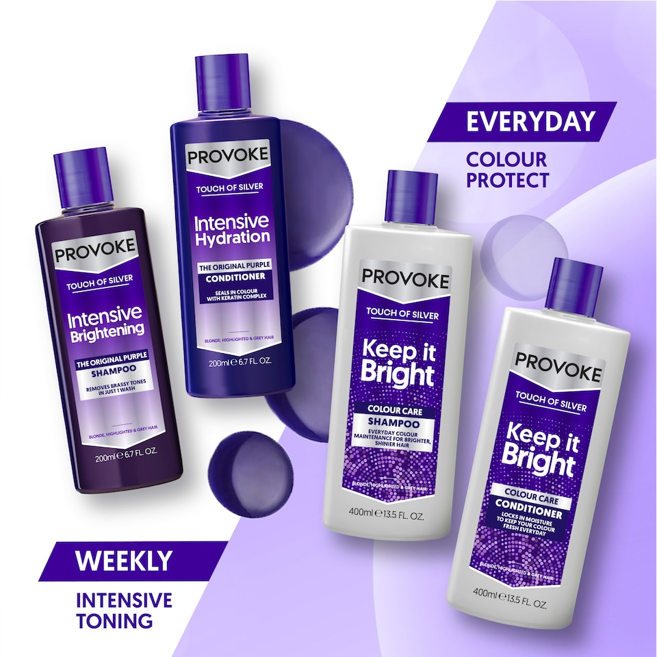 image 1 of Provoke Touch of Silver Intensive Brightening The Original Purple Shampoo 200ml