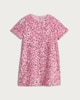 image 4 of F&F Girls Sequin Short Sleeved Dress in Pink