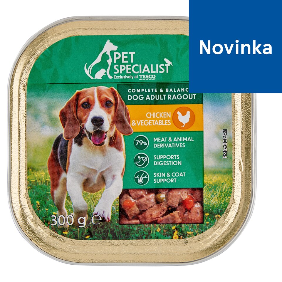 Pet Specialist Complete Food for Adult Dogs Ragout with Chicken and Vegetables 300 g