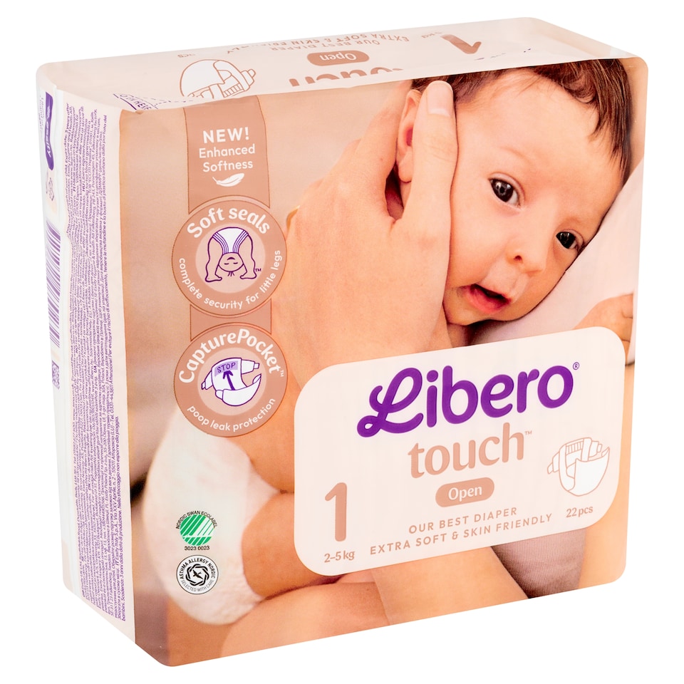 Libero Touch pelenka, méret: 1, 2-5 kg, 22 db  1. kép