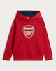 image 4 of Arsenal Logo Cotton Rich Hoodie in Red