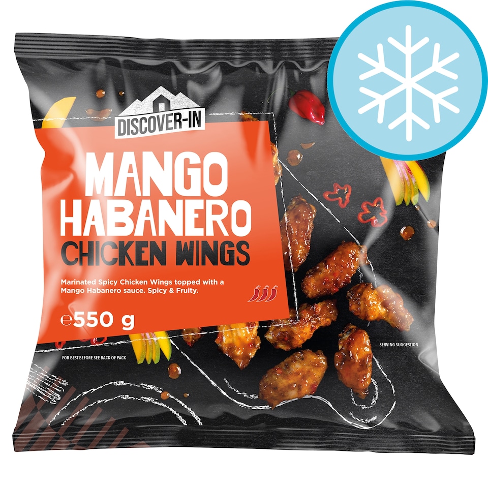 Discover-In Mango Habanero Chicken Wings 550g