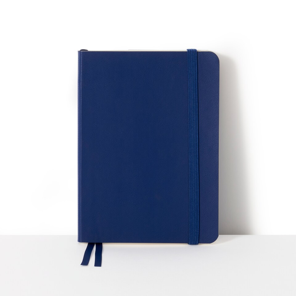 image 1 of Paperchase Agenzio Small Midnight Ruled Notebook