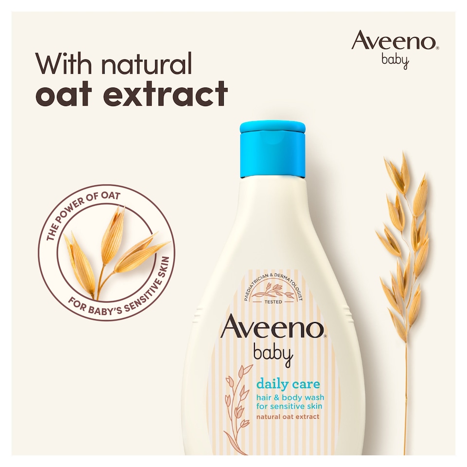 image 1 of Aveeno Baby Daily Care Hair & Body Wash For Sensitive Skin 250ml