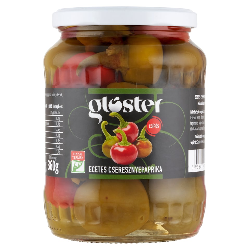 Gloster csípős, ecetes cseresznyepaprika 680 g