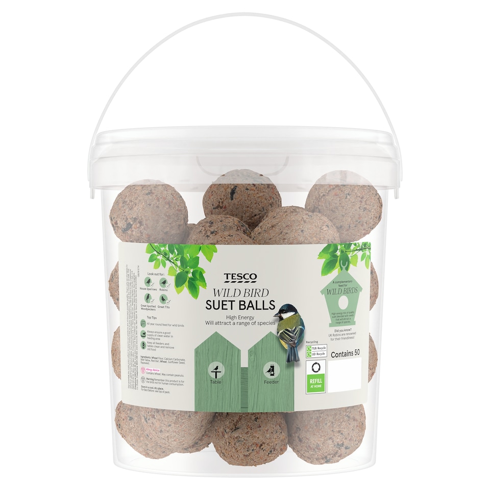 Tesco Wild Bird Suet Balls 50 Pack