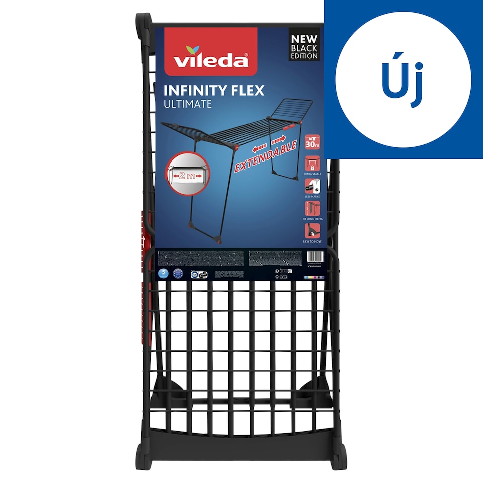 Vileda Infinity Flex IDD Black ruhaszárító