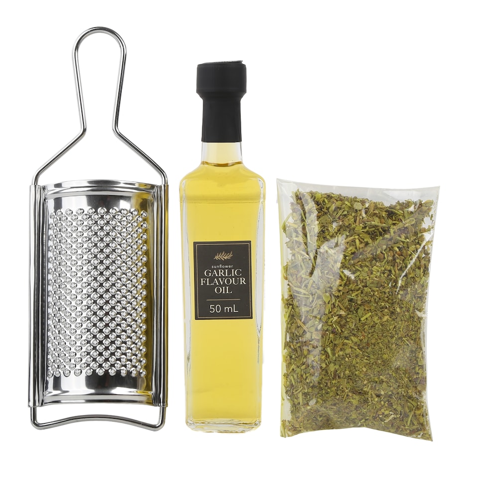 image 1 of Kimm & Miller Deli Parmesan Grater & Oil Gift Set