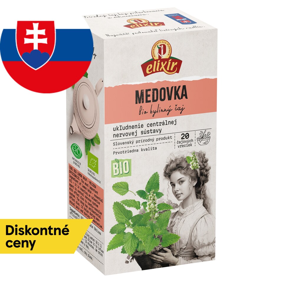 Elixír Bio medovka lekárska bylinný čaj 20 x 2 g (40 g)
