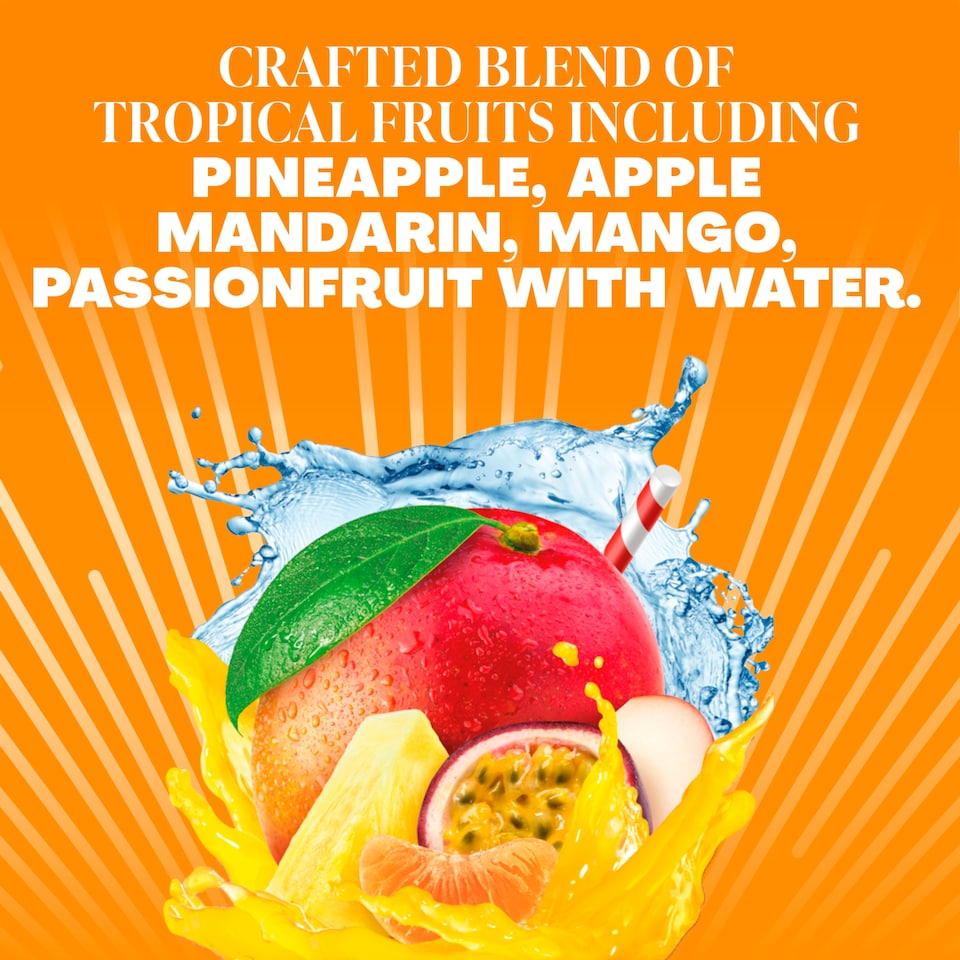 image 1 of Tropicana Fresh & Light Tropical Juice Drink 850ml