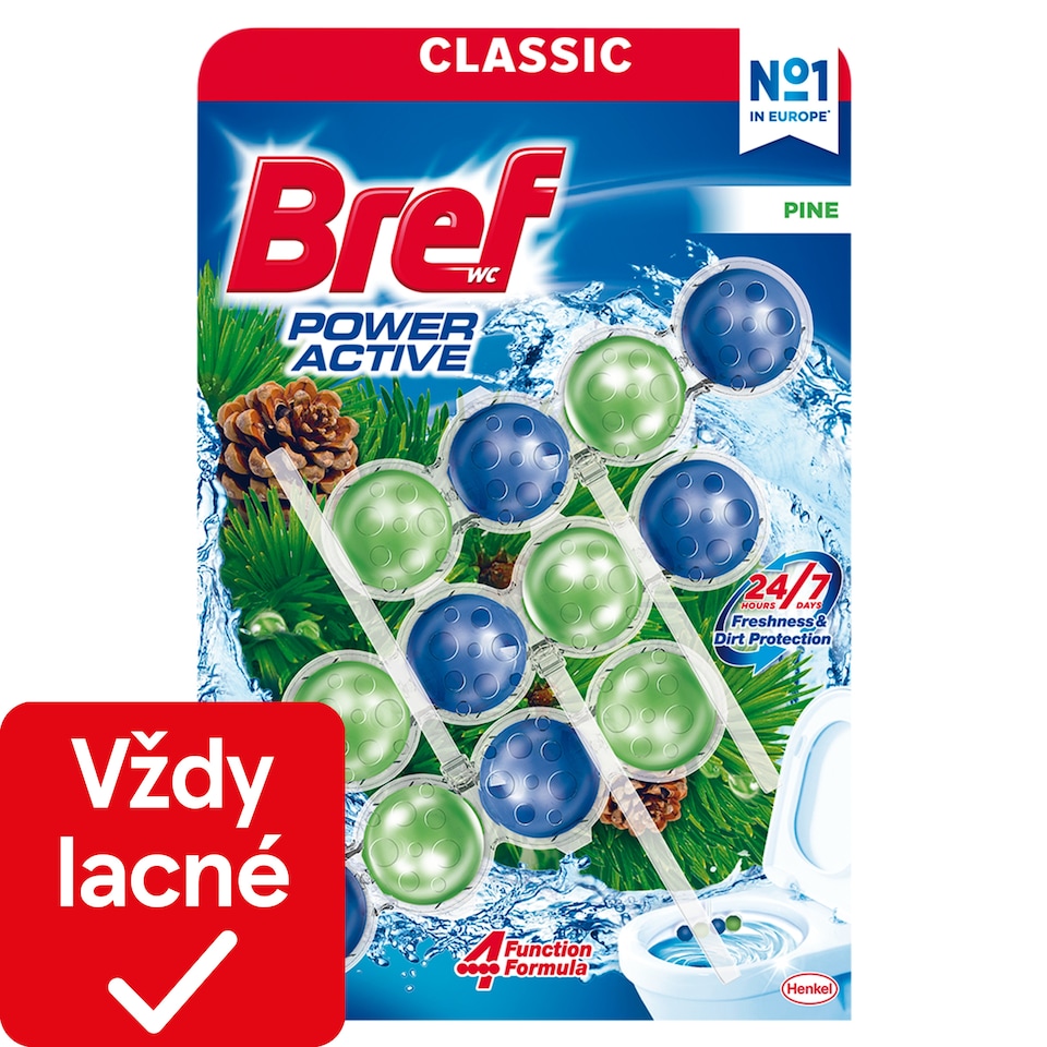 Bref Power Active Pine Solid Toilet Block 3 x 50 g