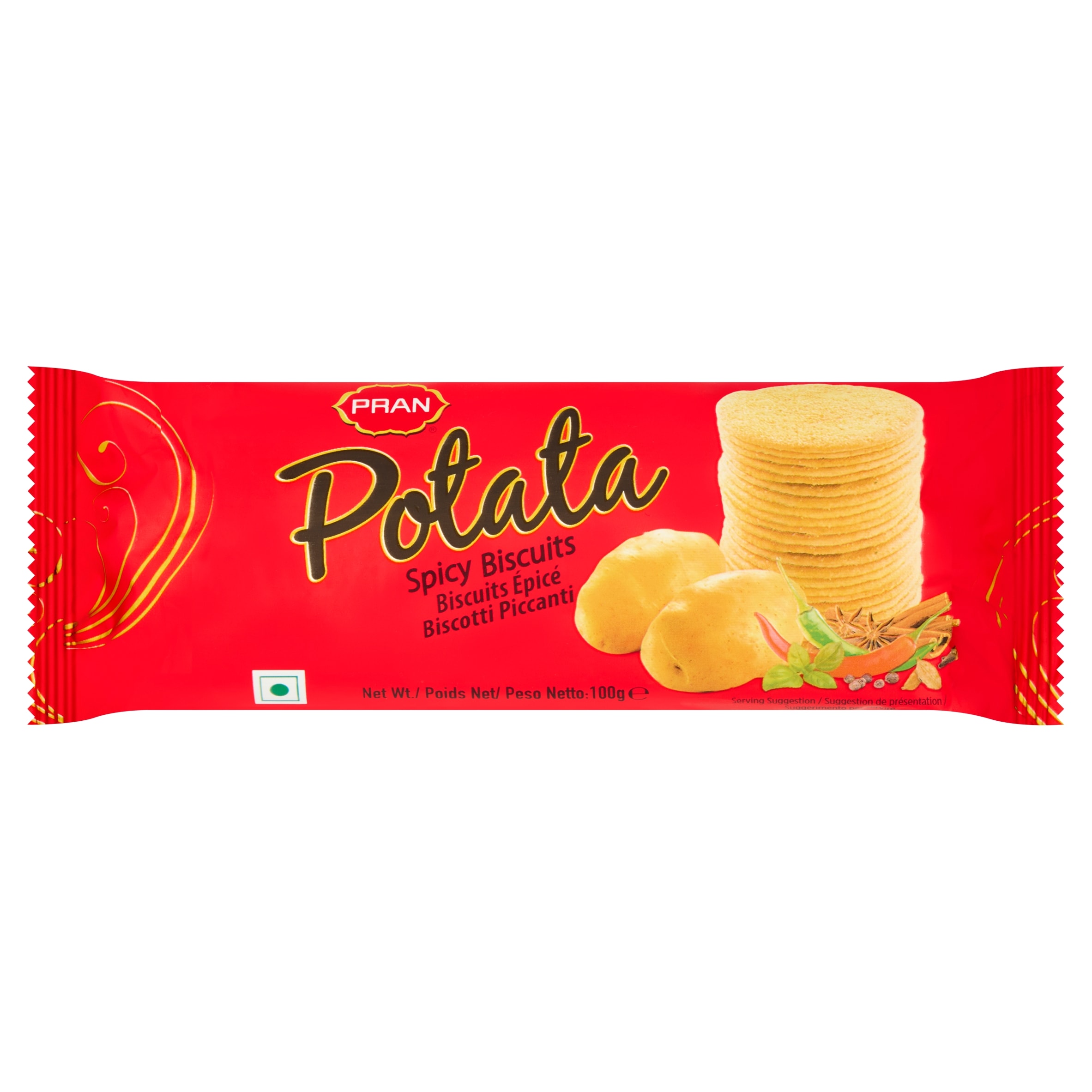 Pran Potata Spicy Biscuits 100g