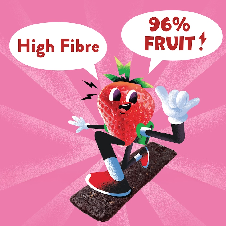 image 1 of Goodies Strawberry & Date Fruit Bars 5x20g