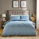 image 3 of Silentnight Love Sleep Blue Herringbone Duvet Set Double