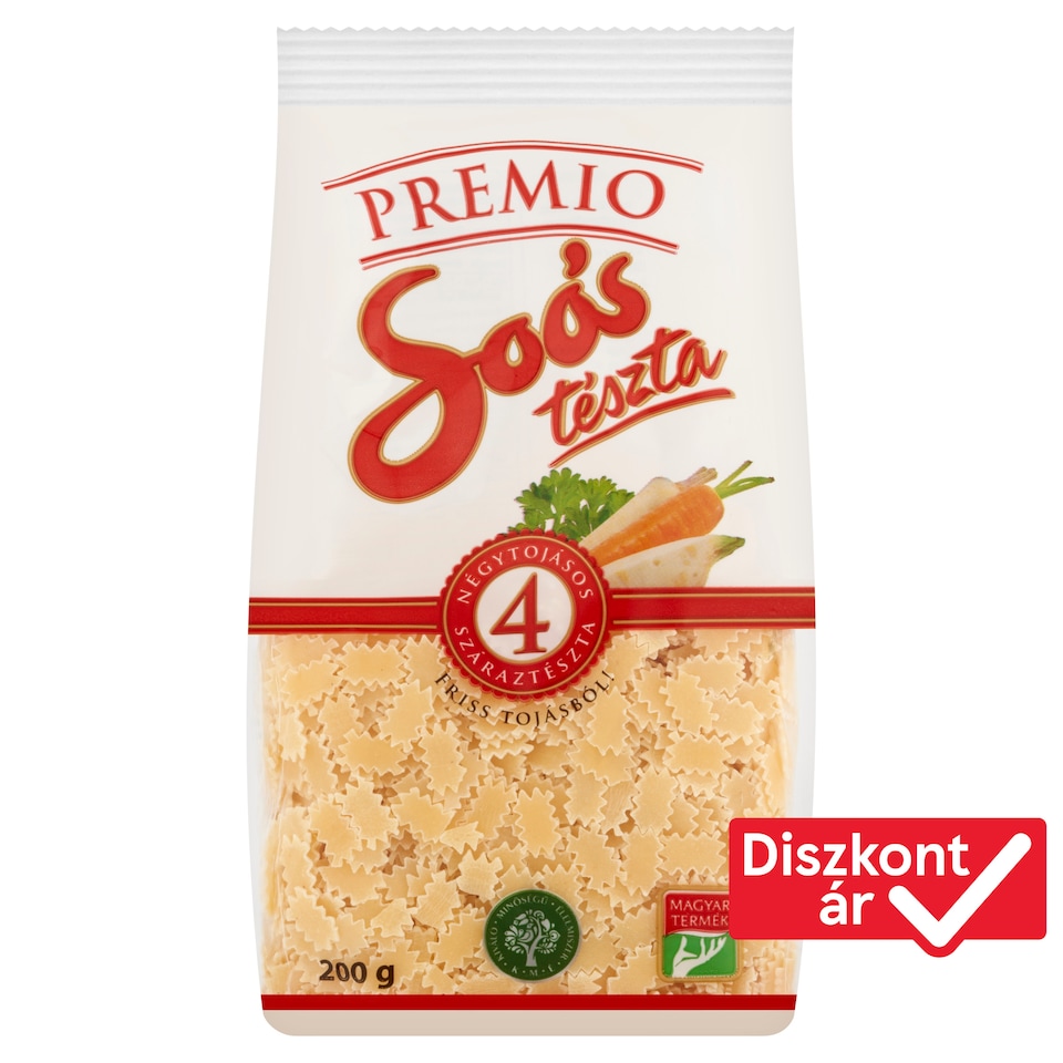 Soós Premio eper négytojásos száraztészta 200 g