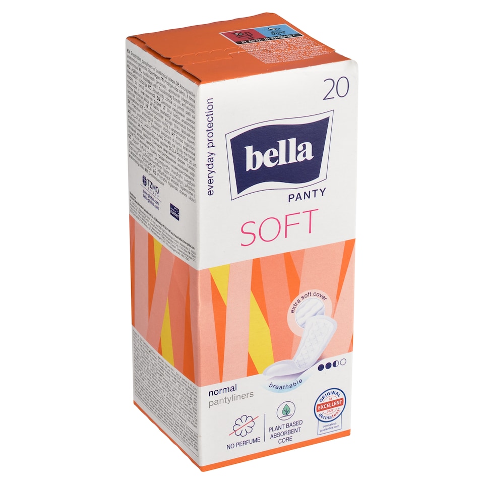 Bella Panty Soft prodyšné slipové vložky s anatomickým tvarem 20 ks