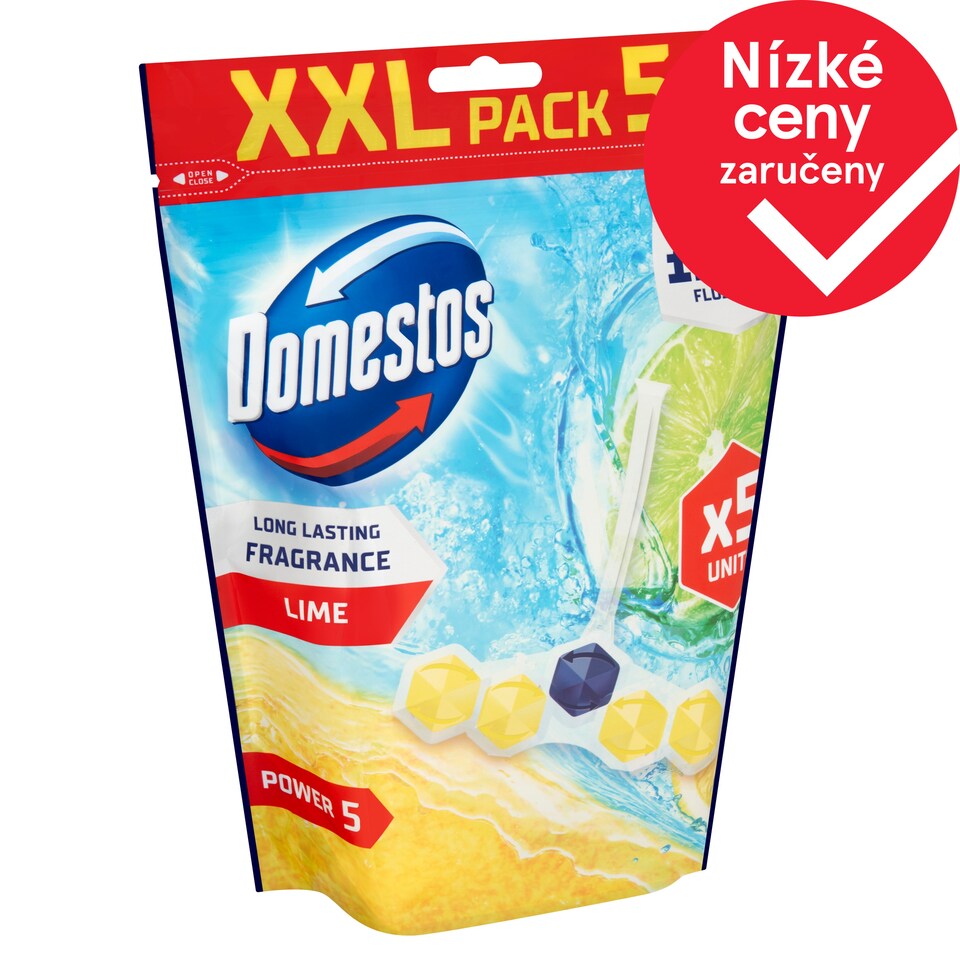 image 1 of Domestos Power 5 Lime WC bloky 5 x 50g