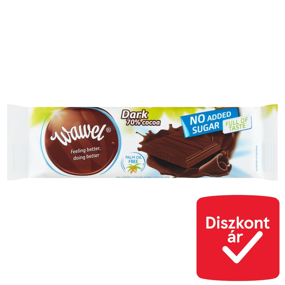 image 1 of Wawel No Added Sugar Dark Chocolate with Sweetener 30 g