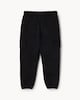 image 4 of F&F Boys Cotton Rich Cargo Joggers in Black