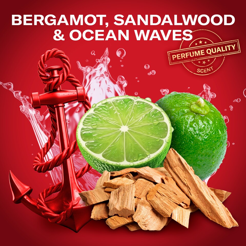 image 1 of Old Spice Captain Men’s 3-in-1 Wash, Shower Gel & Shampoo 1000ml