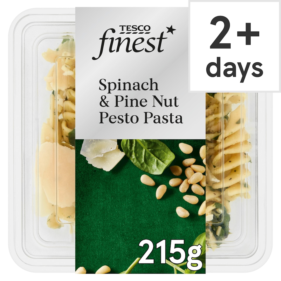 Tesco Finest Spinach Pinenut Pasta 215G