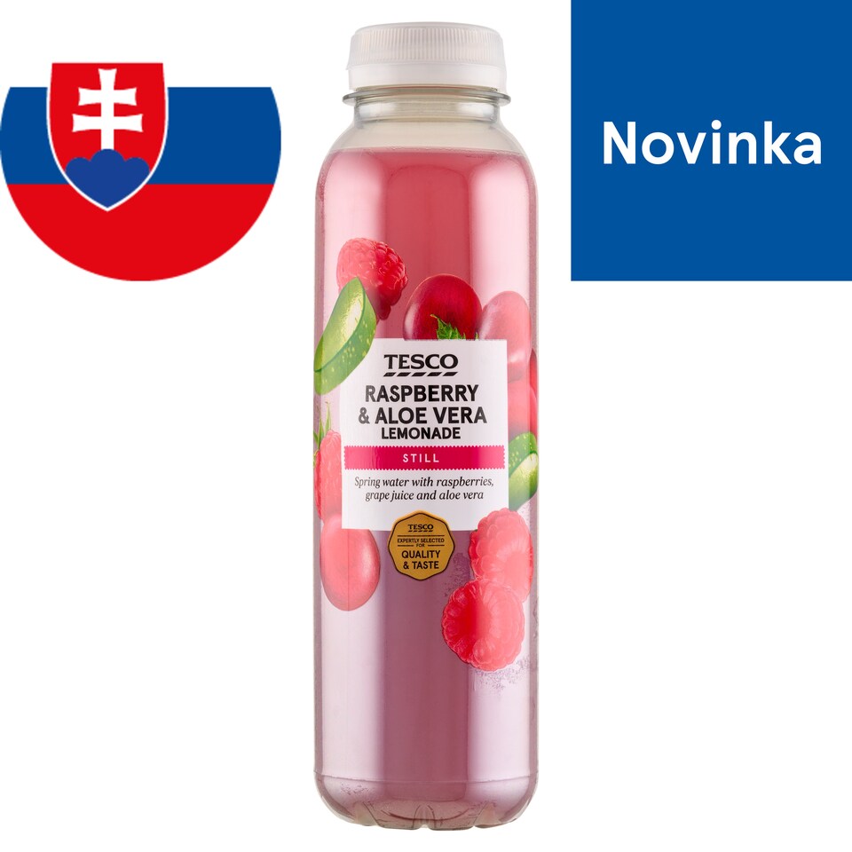 Tesco Raspberry & Aloe Vera Lemonade 400 ml