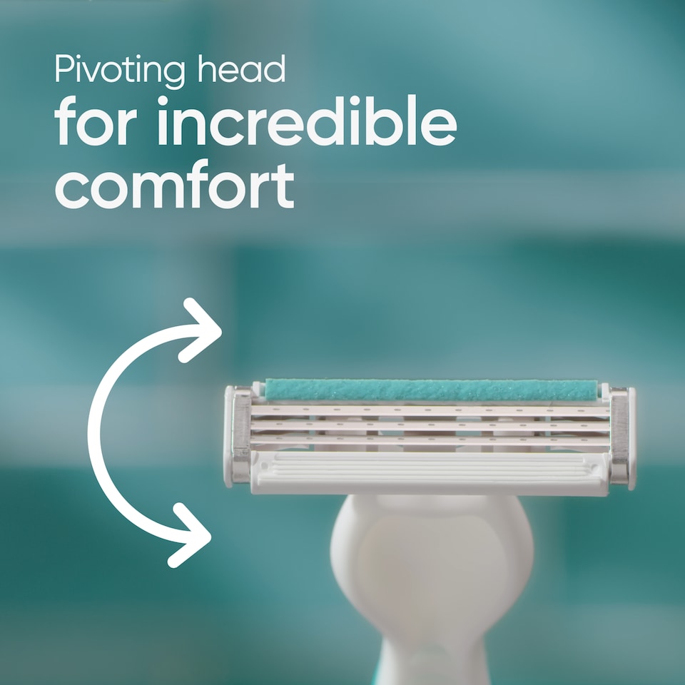 image 1 of Gillette Venus 3 Sensitive Women's Disposable Razors 4 Pack