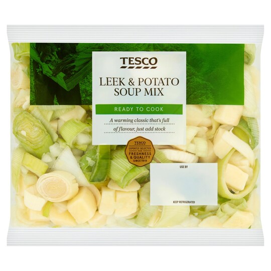 Tesco Leek And Potato Soup Mix 600G Tesco Groceries