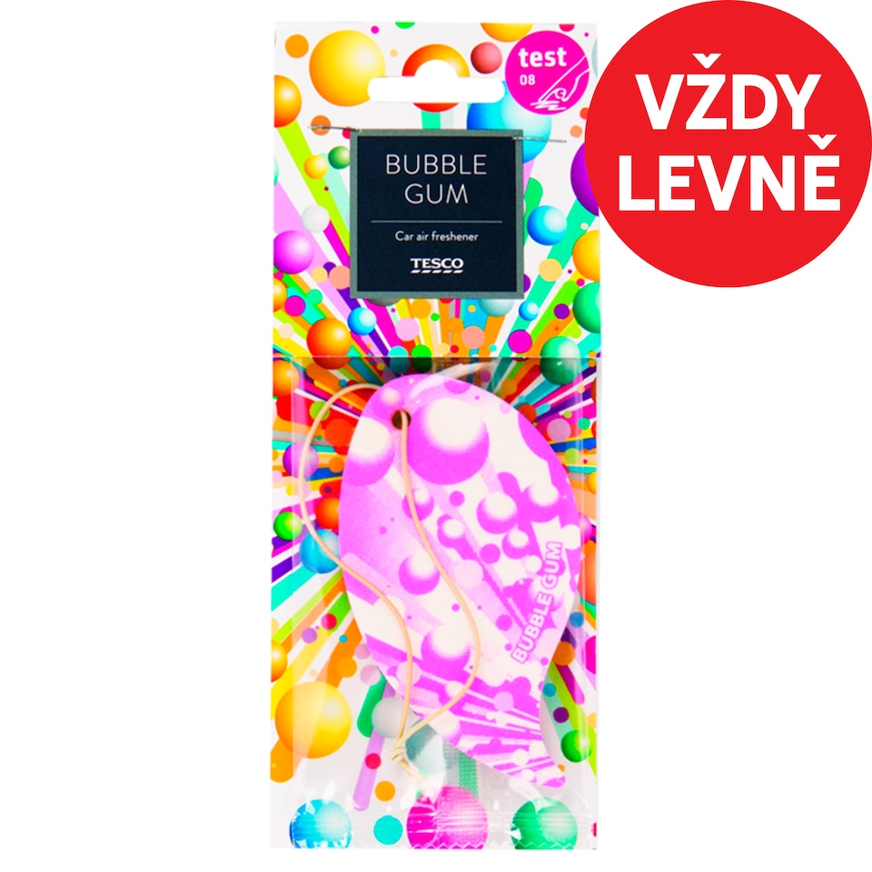Tesco Závěsný osvěžovač vzduchu Bubble Gum