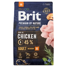 Brit Premium by Nature Adult M kompletní krmivo pro psy 3kg