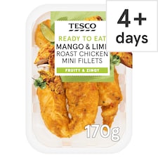 Tesco Mango & Lime Roast Chicken Mini Fillets 170g