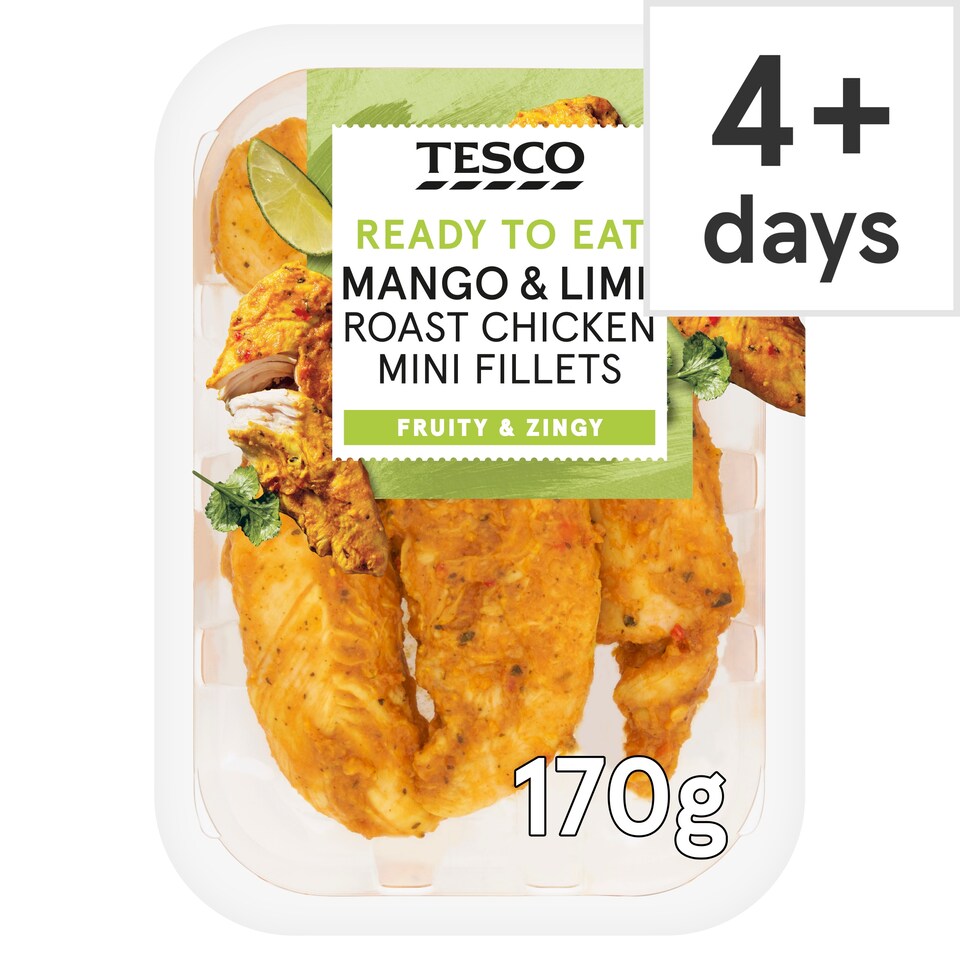 Tesco Mango & Lime Roast Chicken Mini Fillets 170g