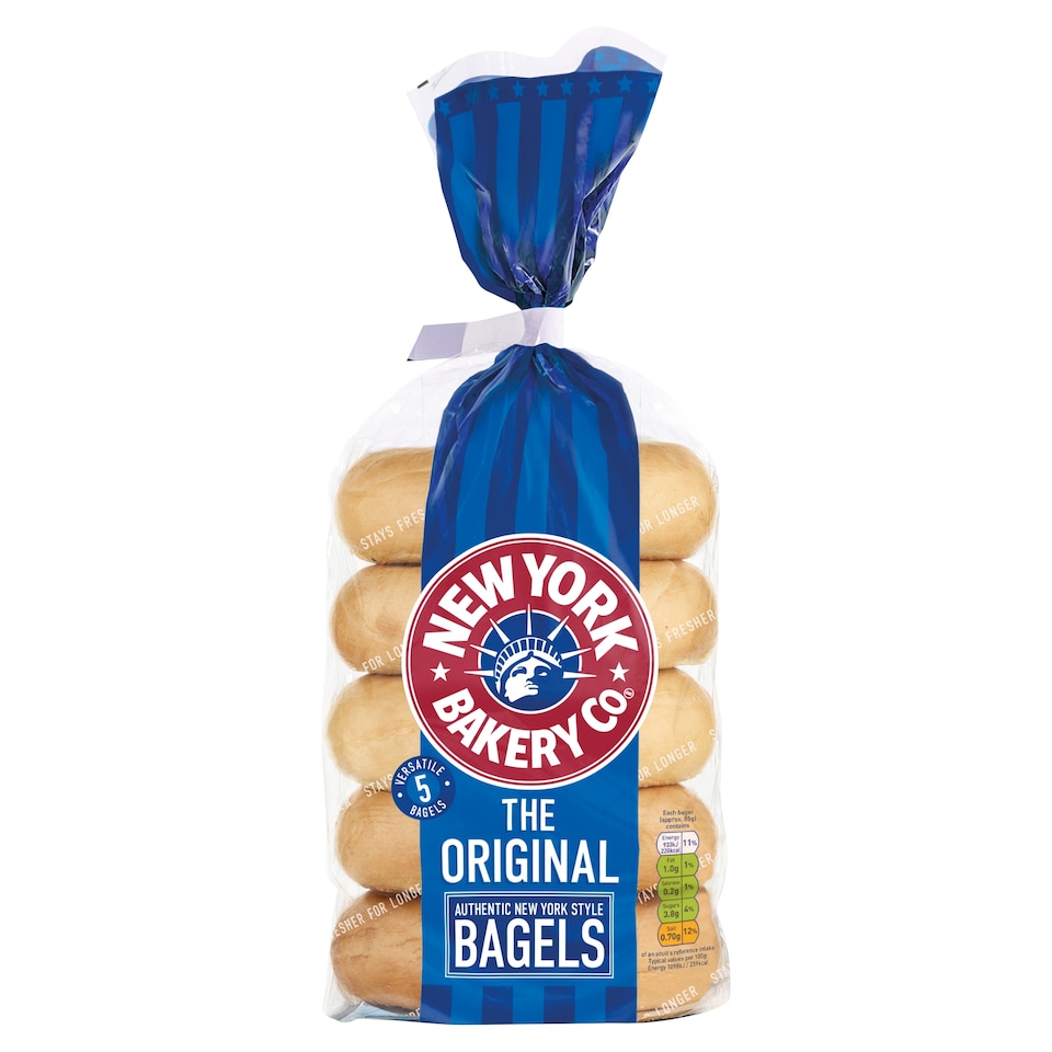 New York Bakery The Original Bagels 5 Pack