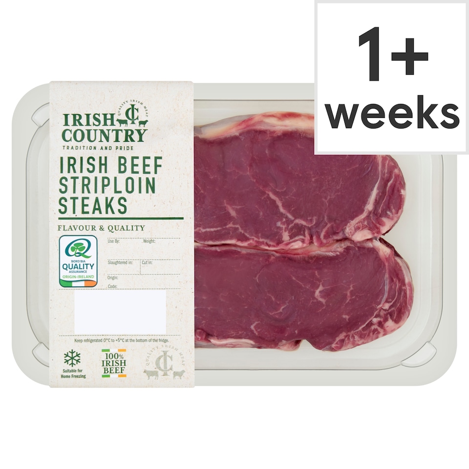 IRISH COUNTRY BEEF STRIPLOIN STEAK 400g