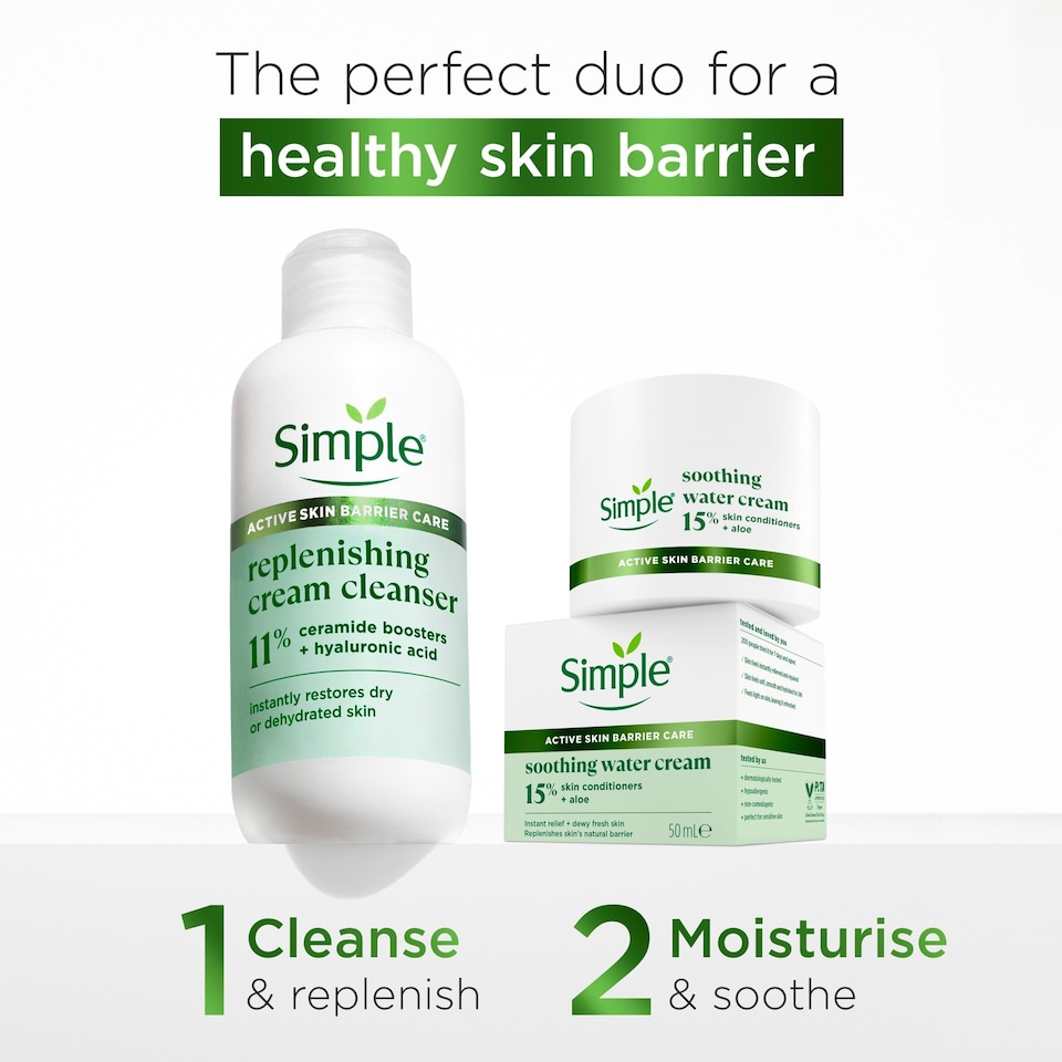 image 1 of Simple Replenishing Cream Face Cleanser 230ml
