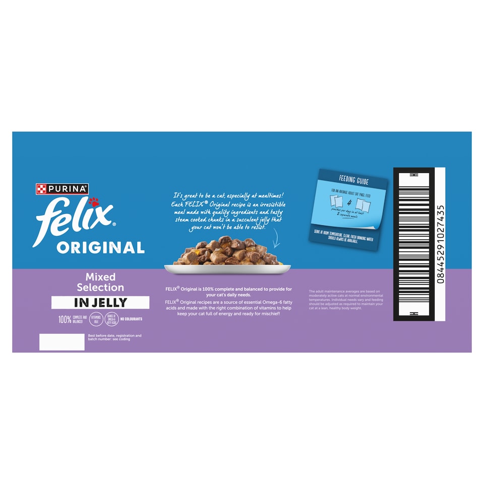 image 1 of FELIX Original Mixed Selection in Jelly Wet Cat Food 40x85g