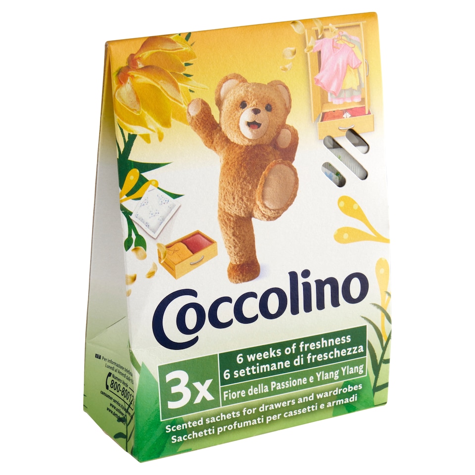 obrázok 1 z Coccolino vonné vrecúška do skrine Passion Fruit 3 ks