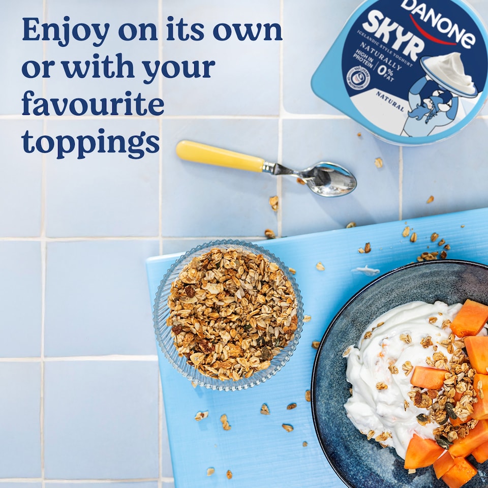 image 1 of Danone Skyr High Protein 0% Fat Natural Yoghurt 480g