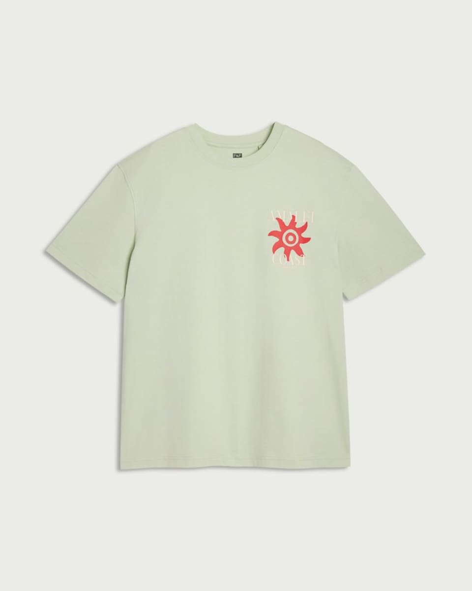 image 1 of F&F Pure Cotton Amalfi T-Shirt in Green