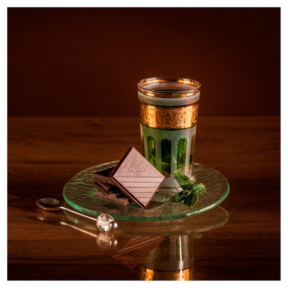 image 1 of Lindt Excellence Dark Chocolate Bar - Mint Intense 100g