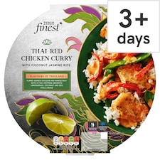Tesco Finest Thai Red Chicken Curry with Coconut Jasmin Rice 400g