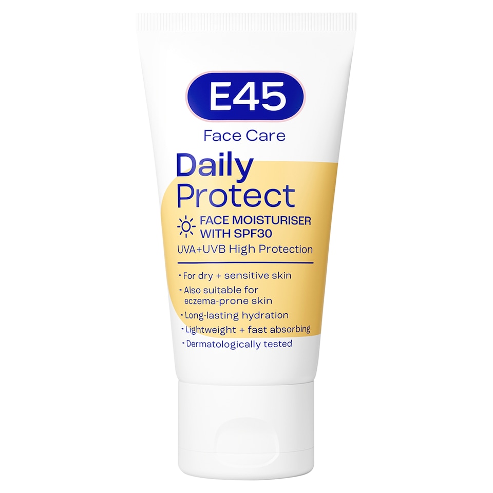 image 1 of E45 Daily Protect Face Moisturiser Cream SPF30 For Dry Skin 50ml