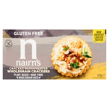 Nairn's Gluten Free Cracked Black Pepper Wholegrain Crackers 137g