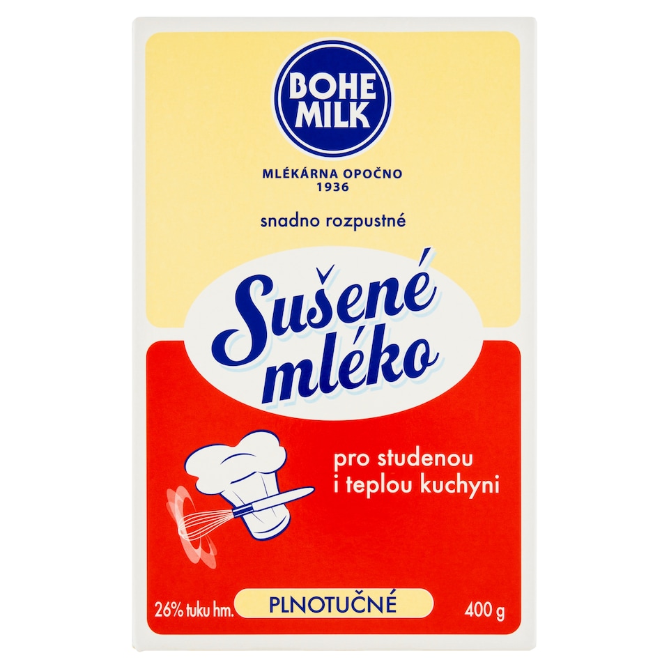 obrázok 1 z Bohemilk Sušené mlieko plnotučné 400 g