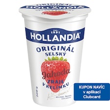 Hollandia Selský jogurt jahoda s kulturou BiFi 200g