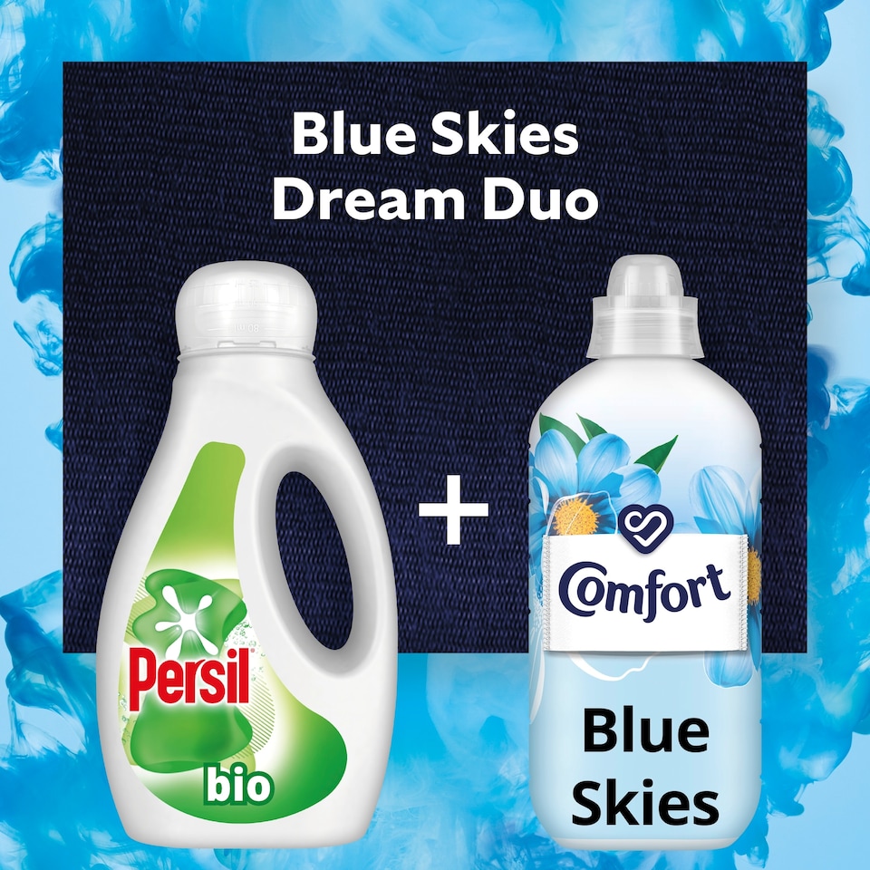 image 1 of Comfort Fabric Conditioner Blue Skies 33 Washes 990Ml