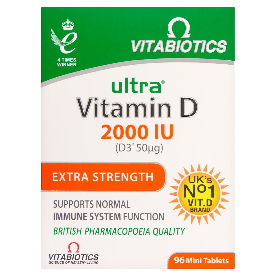 Vitabiotics Ultra Vitamin D3 2000Iu 96 Tablets
