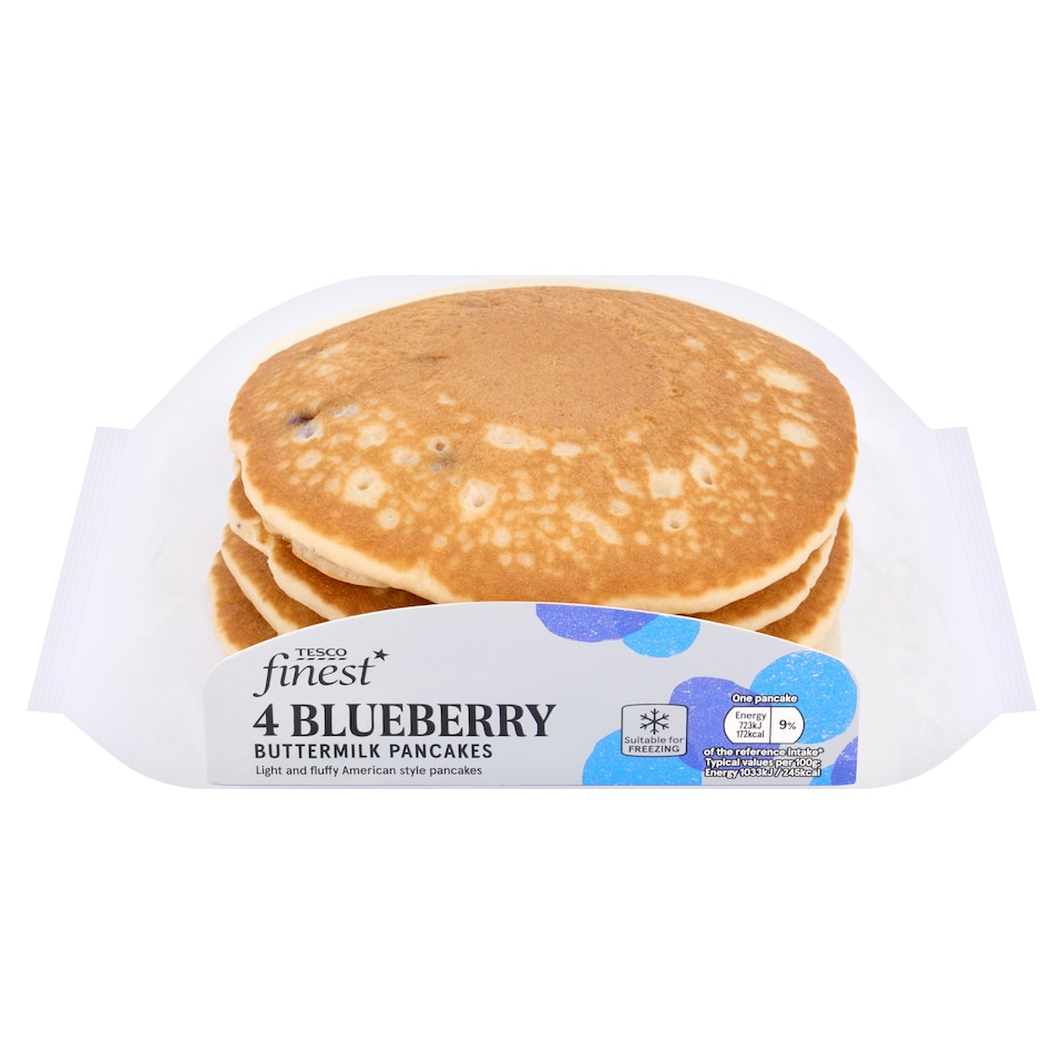 Tesco Finest Blueberry Buttermilk Pancakes 4 pack